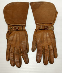 Acme leather gauntlet gloves small