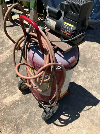 Coleman Powermate. 5.5 H.P air compressor. 27 Gallon Lucknow area. If interested call or text Bob @5...