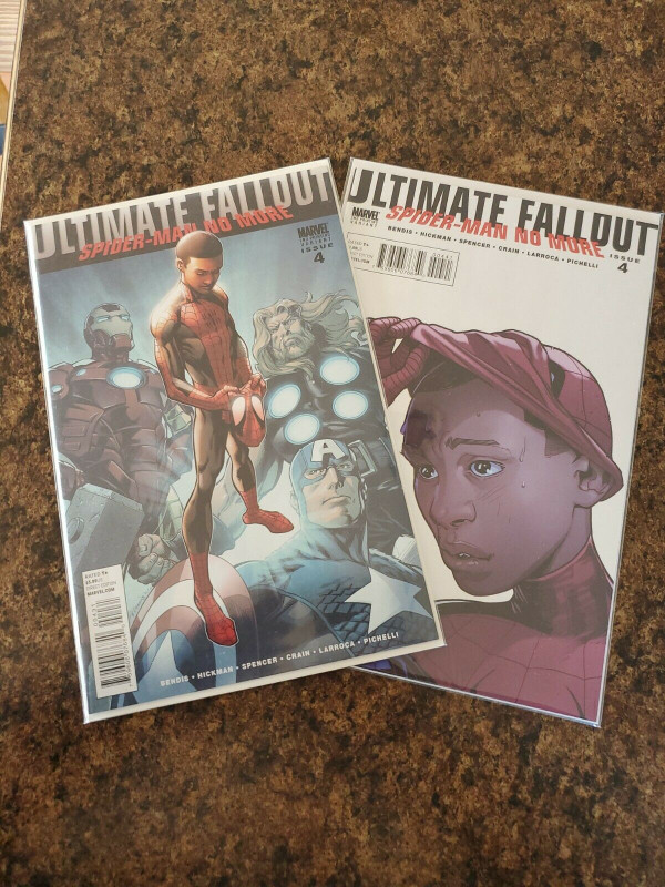 ULTIMATE FALLOUT #4 Comic 2011 1st app MILES MORALES $140 EACH in Arts & Collectibles in Saskatoon