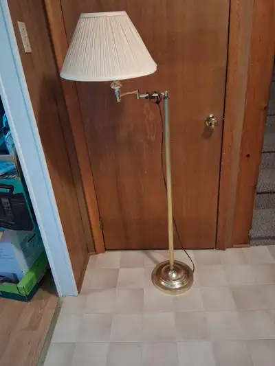 BRASS FLOOR LAMP, View more