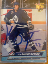 Ken baumgartner signed card. Cards in great shape, with no dings