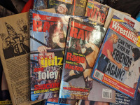 Vintage wrestling magazines