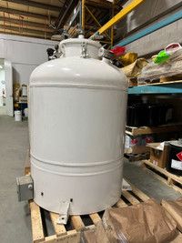 New 175 Gallon White Carbon Steel Pressure Jacketed Tank