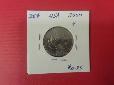 2000 USA Quarter Dollar Coin $1 The 2000 USA Quarter Dollar Coin, also known as the U.S. Mint's 50 S...
