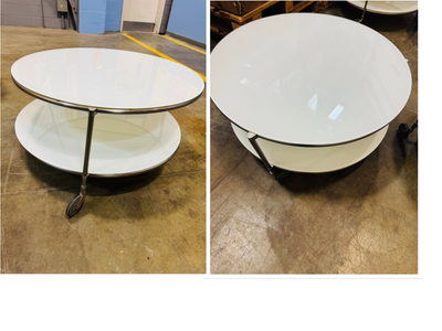 ELEGANT WHITE ROUND TABLE, View more