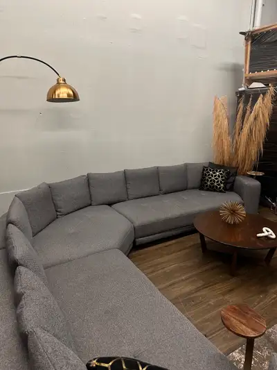 XXL PREMIUM MOBILIA SECTIONAL 4-PIECE OTTOMAN LIGHT GREY DESIGNE, View more