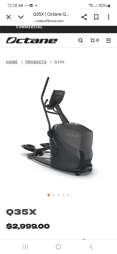Elliptical Machine Octane Q35, View more