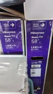 58" Hisense 4k Roku TV, View more