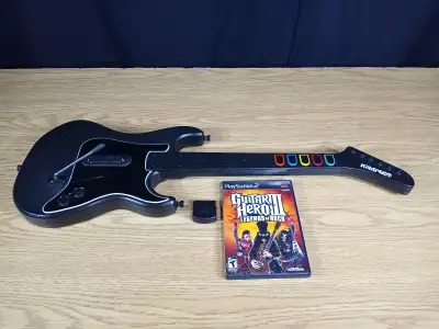Guitar Hero 3 Avec Guitar Kramer Sans Fil (PS2), View more
