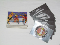 1992 ACTION HOCKEY FREAKS Card Set #1-100 + Stickers #SP1-SP10