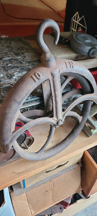 Antique well pulley 