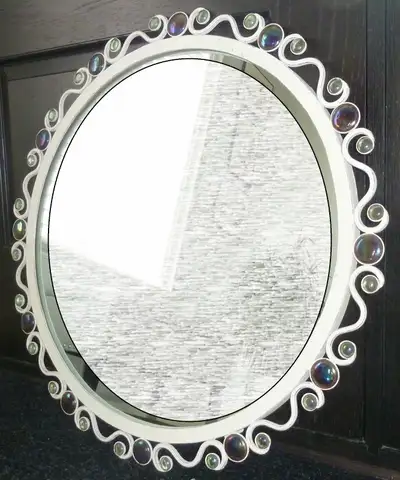 Round Iron Mirror, View more