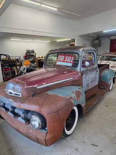 This is a one and only find. 1951 Ford F1 Patina Hot Rod Pickup – $35,000 This is not your average o...