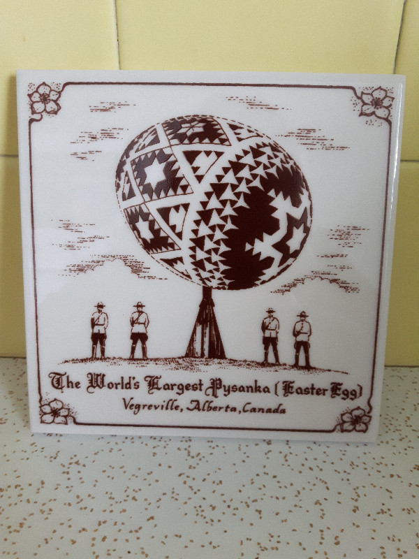 The World's Largest Pysanka (Easter Egg) Wall Hanging Trivet in Arts & Collectibles in Edmonton