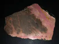 Pink Agate Stone Hot Plate With Cork Backing 7 1/2" L X 6 1/4" W