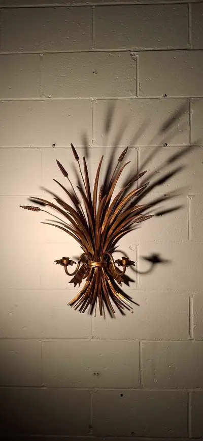 Mid-century Hollywood regency style wall sconce (chandelier), View more