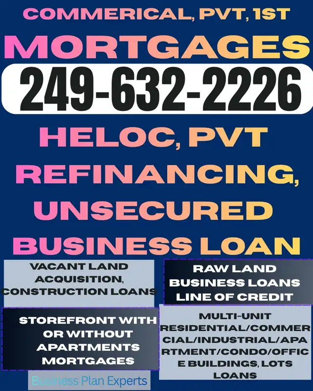 First, Pvt, Second Mortgage, Renewal, HELOC, Refinancing, Switch