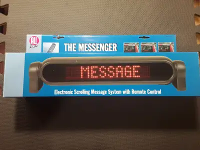 LED scrolling messenger 12V with remote control (RED) Brand new never used see pictures for details...