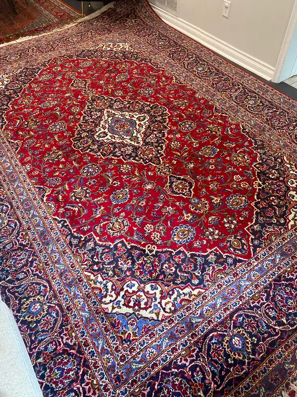Persian Kashan handmade rug (Iran) in Rugs, Carpets & Runners in Markham / York Region - Image 2