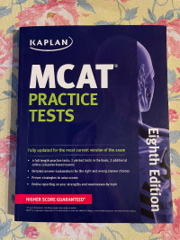 Kaplan MCAT Practice Tests (Kaplan Test Prep) 8th Edition