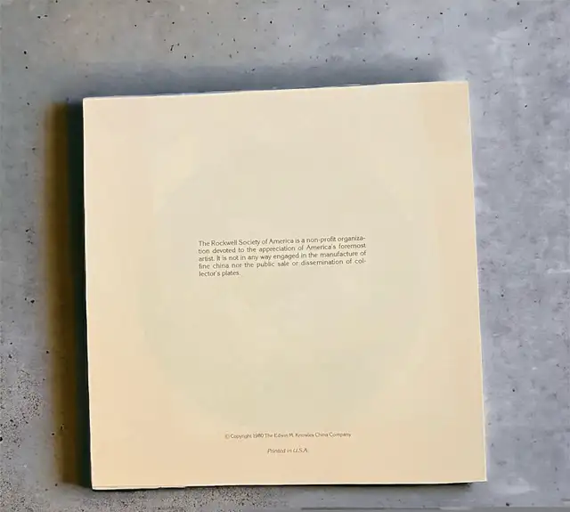 Vintage Plate Norman Rockwell The Ship Builder 1980 Authentic in Arts & Collectibles in Winnipeg - Image 6