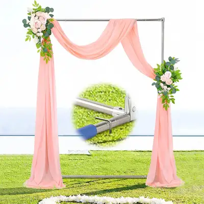 Wedding Arch Backdrop Stand, Heavy Duty 7FT Tall, 4FT Wide Recta, View more