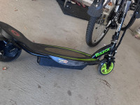 Green RAZOR electric scooter 
