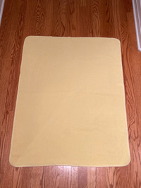Yellow Soft Fleece Baby Blanket - 31 x 38”