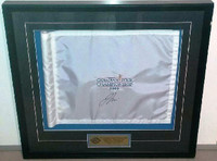 2009 Canadian Tour Flag signed James Love St. Catharines champ