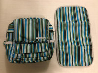 JuJuBe Convertible Diaper Bag – Blue Stripes (Unused, Like-new)