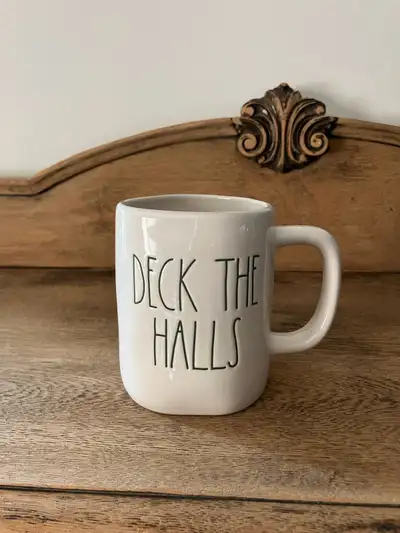 Rae Dunn Deck The Halls Christmas Mug, View more