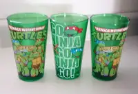Vintage Teenage Mutant Ninja Turtles Green Glass Tumblers