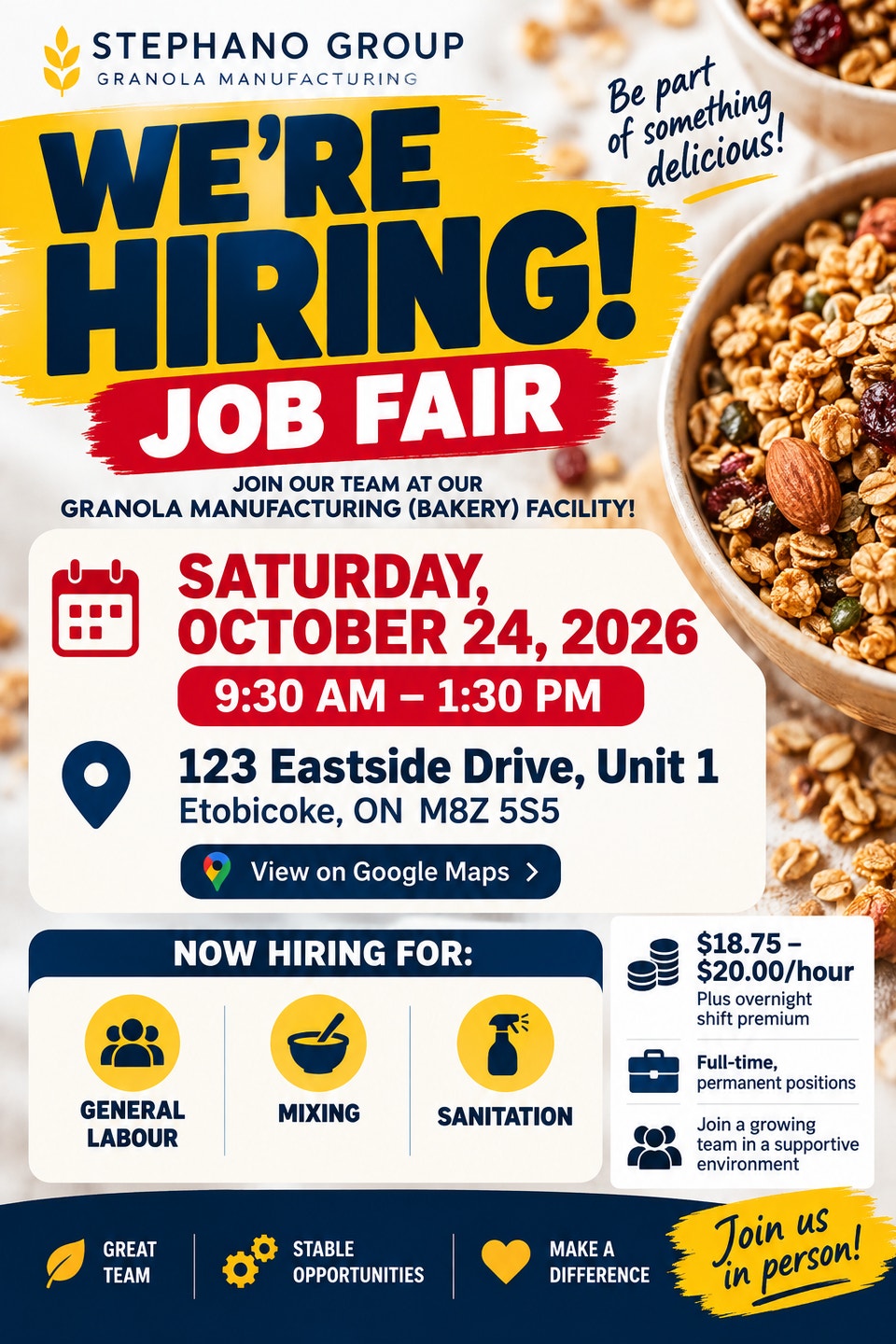 HIRING NOW! Job Fair Oct 24 | $18.75–$20/hr | Etobicoke | General ...