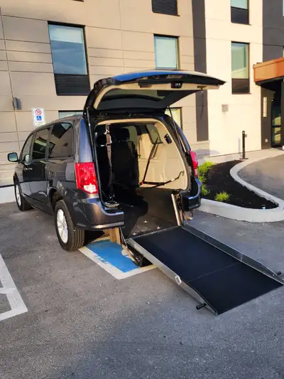 Absolutely immaculate 2019 Dodge Caravan STX Rear Entry Wheelchair Accessible van. Wide entry with e...