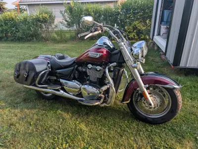 Great bike, super comfortable and a ton of power, 1700cc. Included also are, quick detach windshield...
