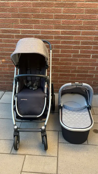 UPPABABY Cruz V2 with free bassinet, View more