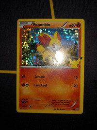 McDonald's Pokemon 25th Anniversary TCG Set: Fennekin 14/25