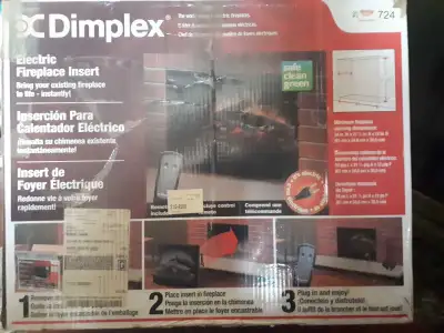 Dimplex electric fireplace insert, View more