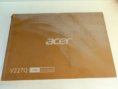 Brand new Acer V227Q 21.5" widescreen LCD monitor in box, View more
