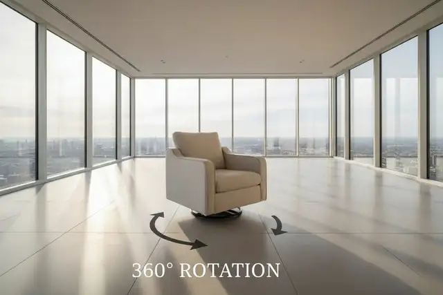 Brand New 360 Degree Swivel Accent Sofa with Armrests $159 in Couches & Futons in Markham / York Region - Image 3