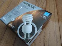 NOMA Spiral Compact Fluorescent light bulbs, 13W – Brand NEW!
