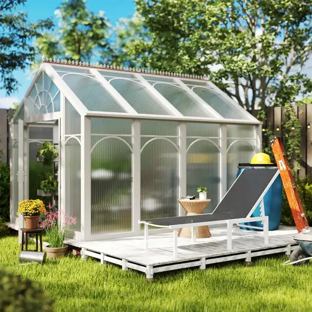 Outdoor Lounge Chair, 5-Level Reclining Outdoor Chaise Lounge Ta in Patio & Garden Furniture in Markham / York Region - Image 8