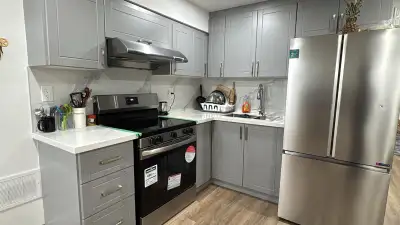 Basement for rent bedroom and bathroom and kitchen and dining Call 647 525 8877