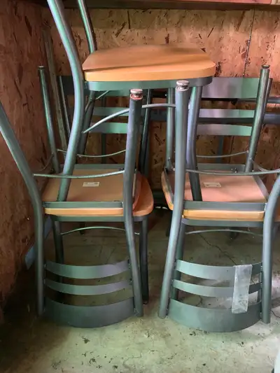 Restaurants Tables & Chairs. French fries machine. If anyone looking for business I have some stuff....