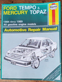 Ford Tempo and Mercury Topaz 1984-1994 repair manual