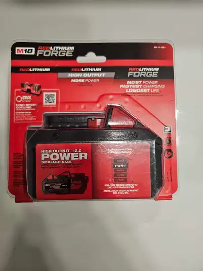 Batterie Milwaukee M18 REDLITHIUM FORGE XC8.0 Neuf, View more