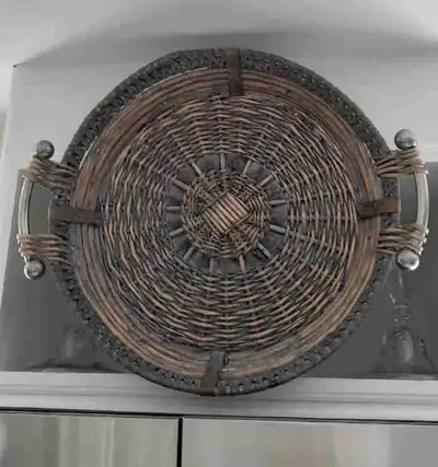 Large Wood/Wicker Basket , View more