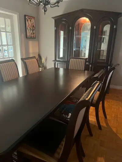 10- piece Formal Dining Solid Wood Furniture Set, View more