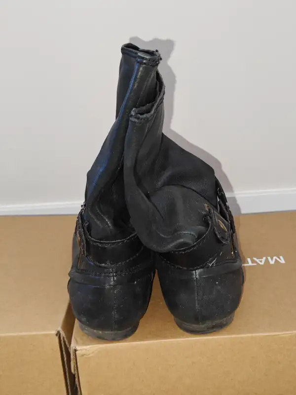 Nine West Women Leather Boots - Black - Size US 8.5 M in Women's - Shoes in Calgary - Image 5