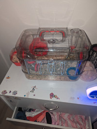 Cage et hamster a vendre